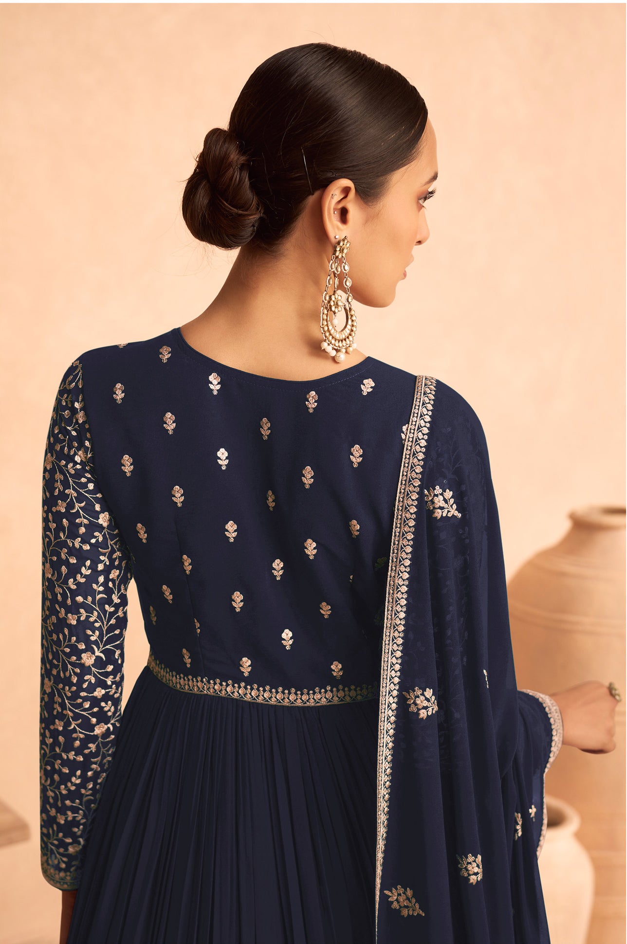 semi stitch / navy blue