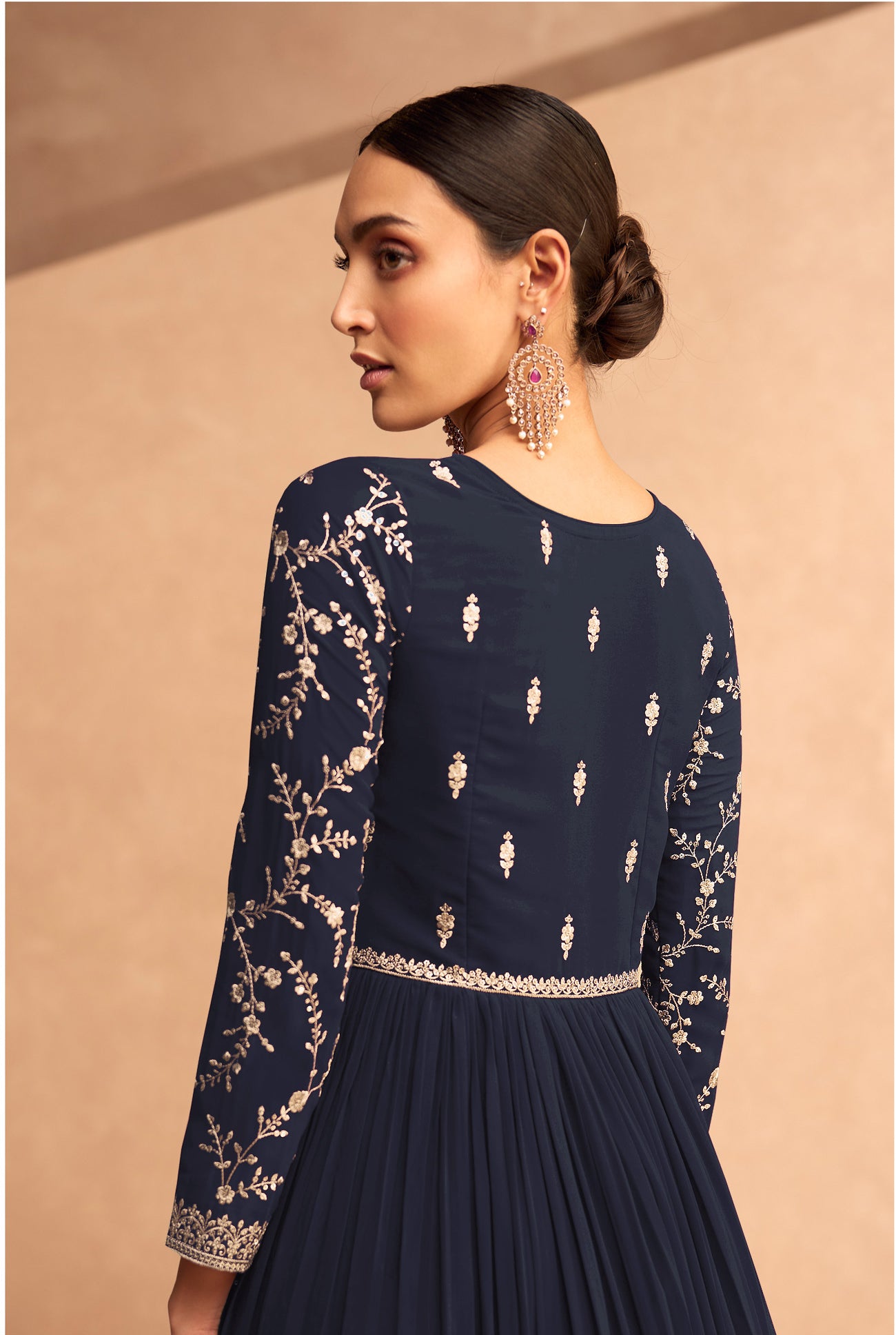 semi stitch / navy blue