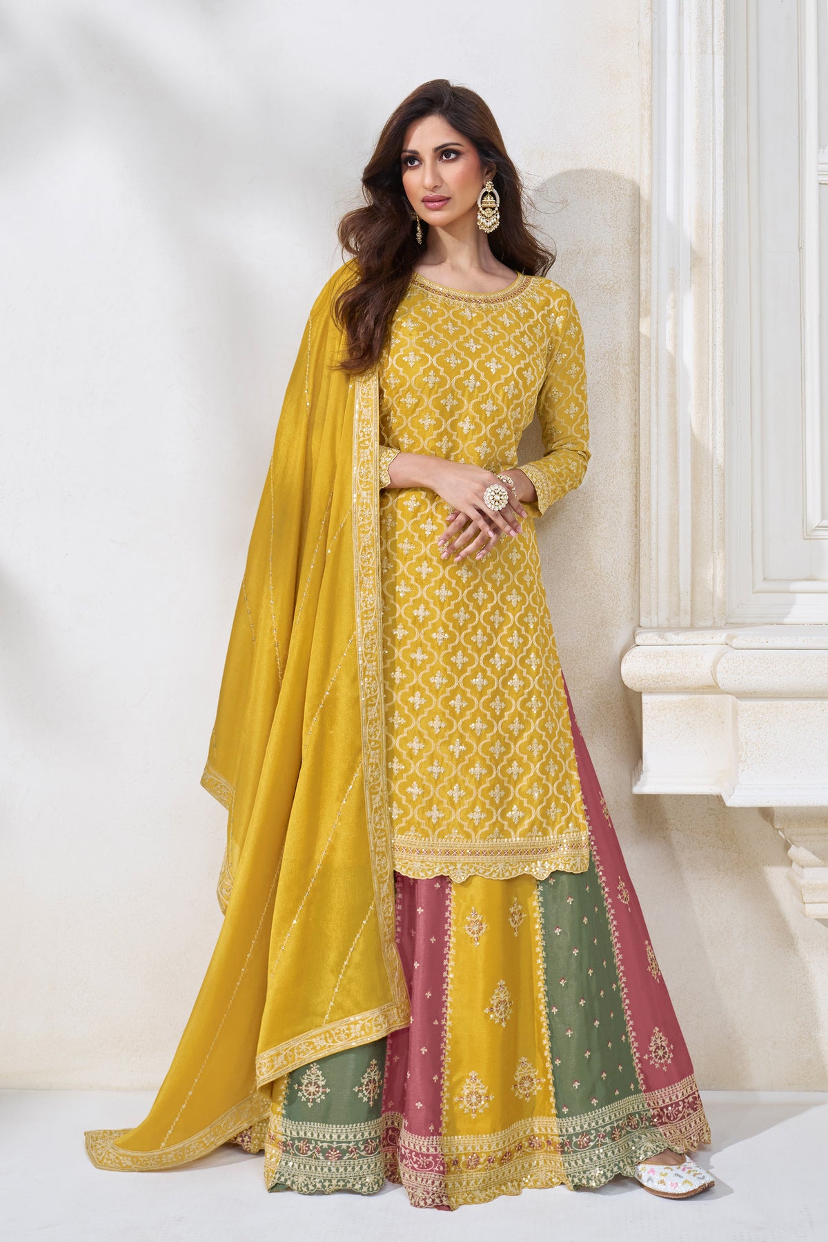 semi stitch / yellow