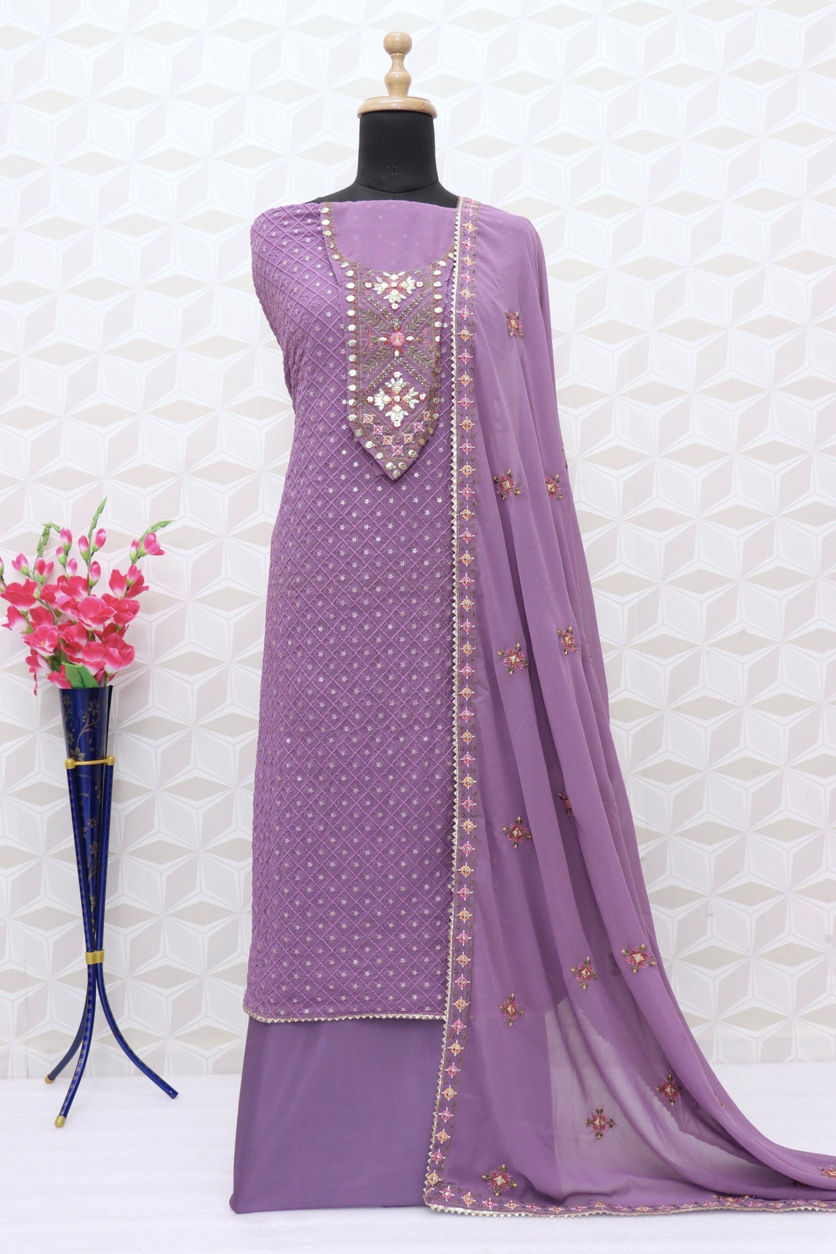 semi stitch / purple