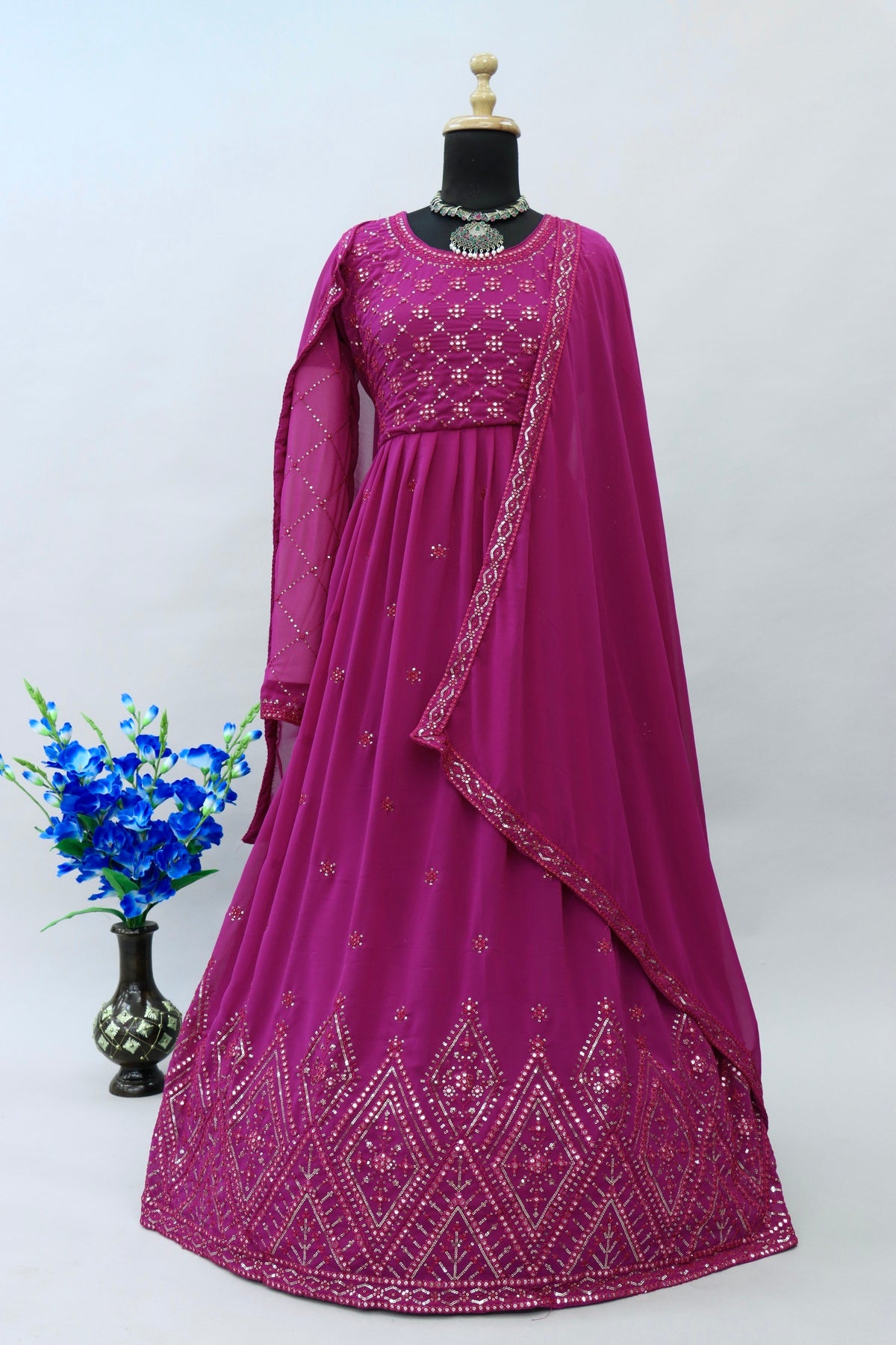 semi stitch / purple