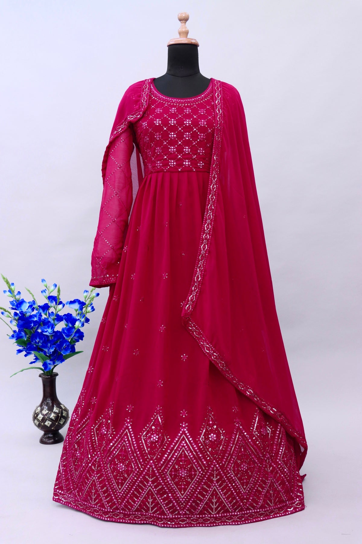 semi stitch / rani pink