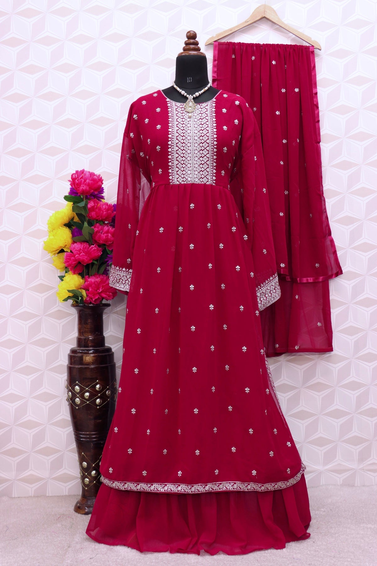 semi stitch / rani pink