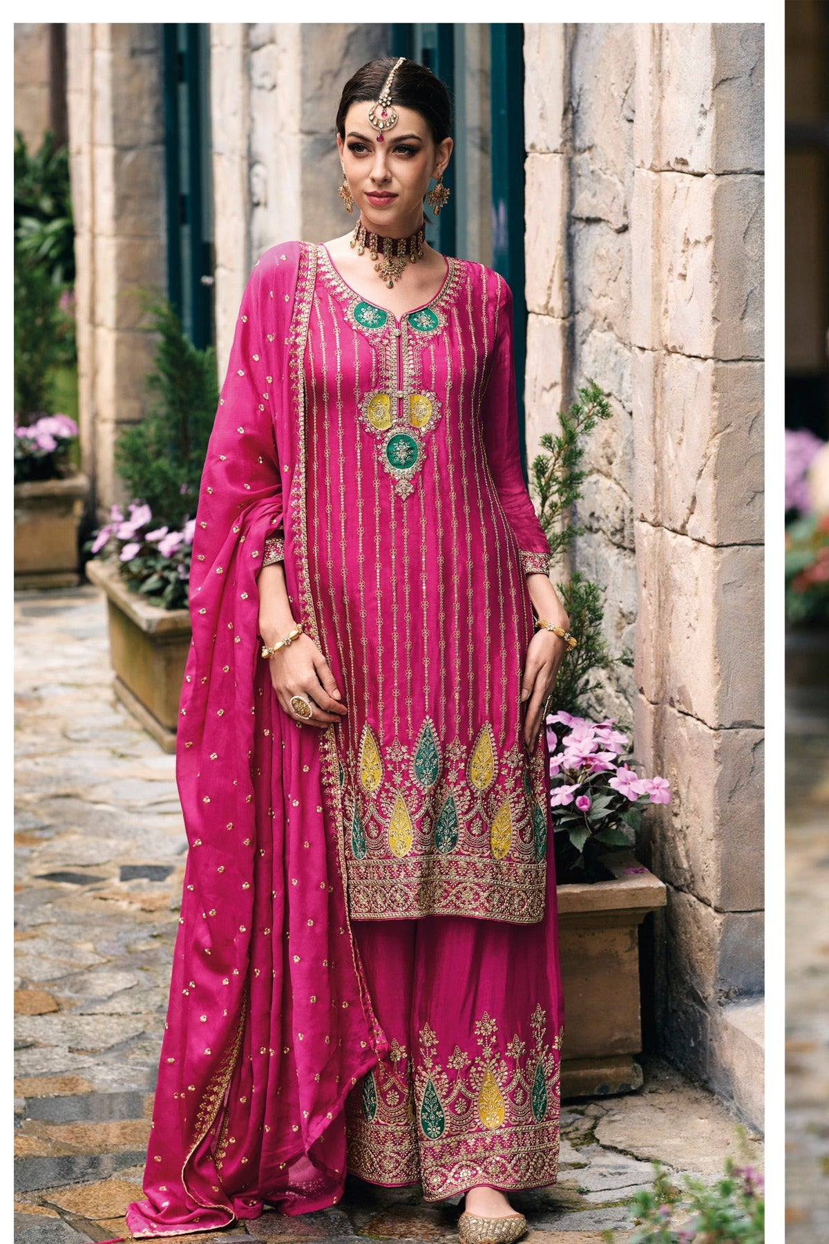semi stitch / rani-red