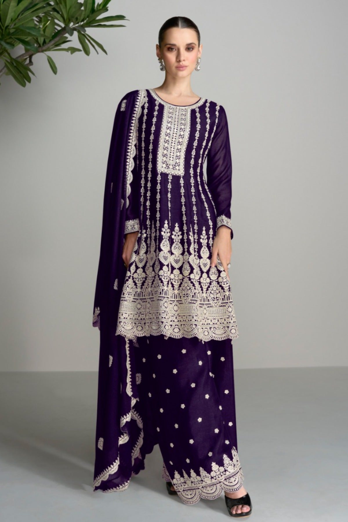 semi stitch / purple
