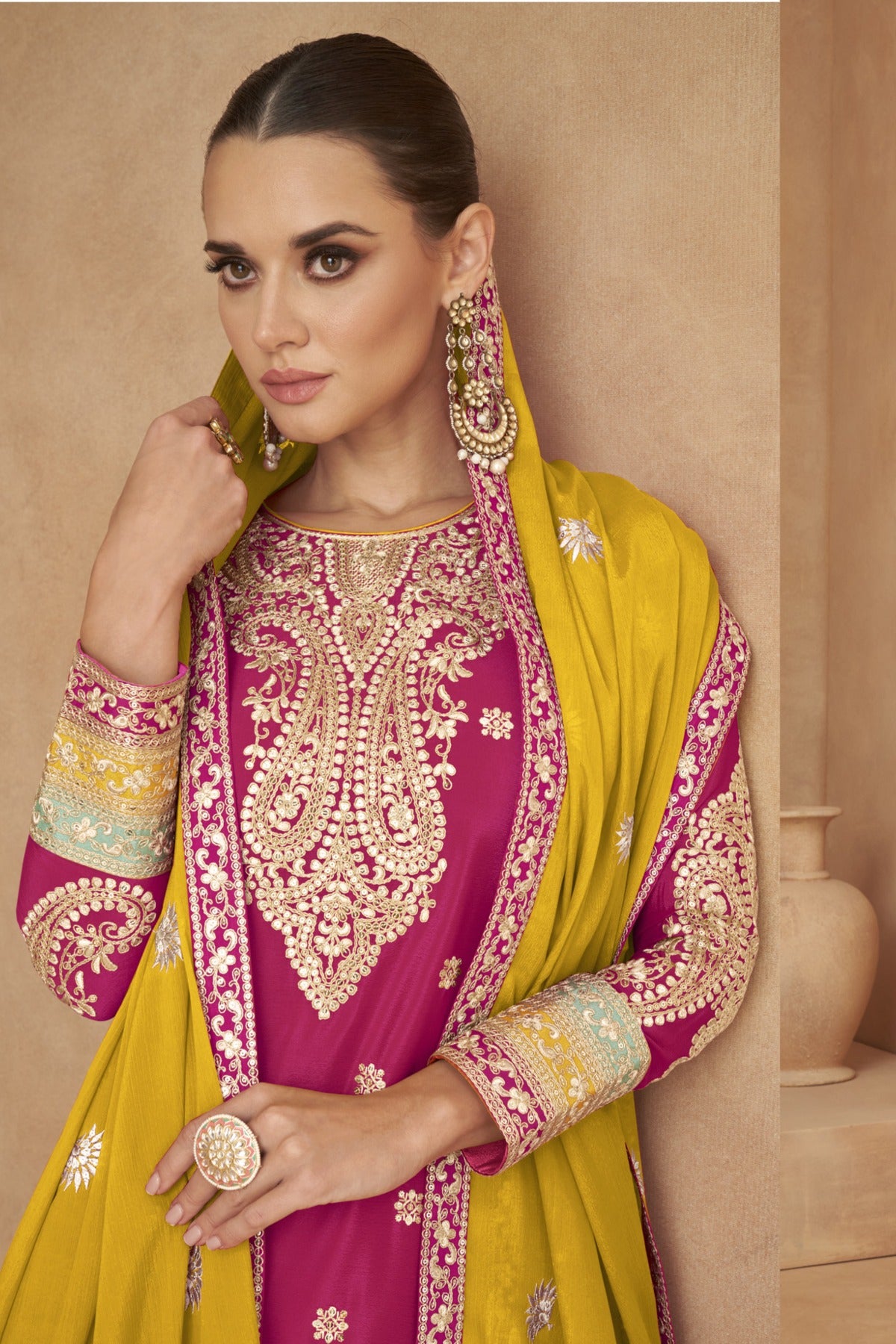 semi stitch / rani-red