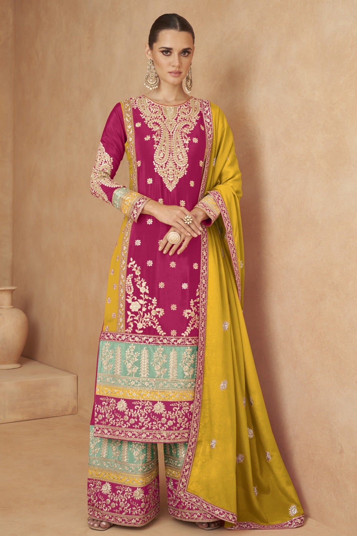 semi stitch / rani-red