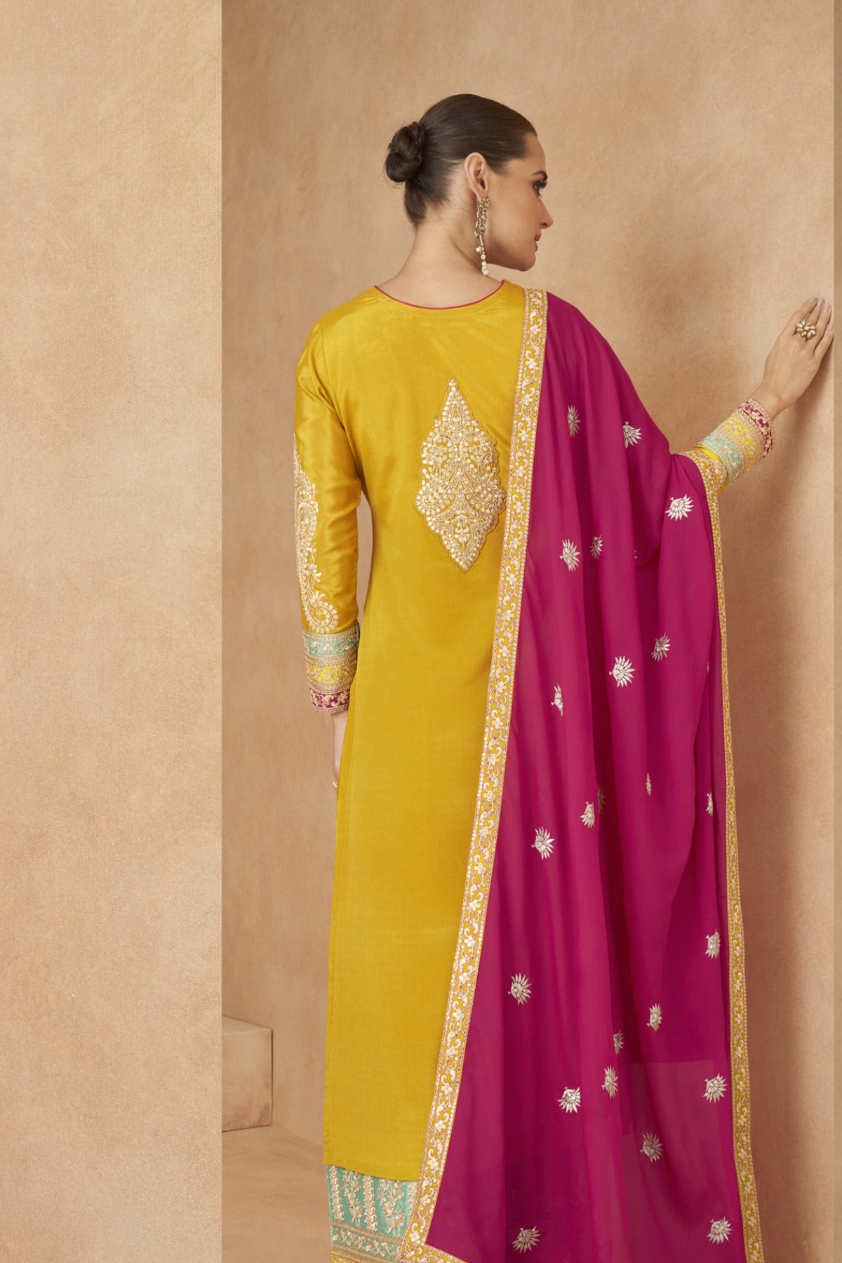 semi stitch / yellow
