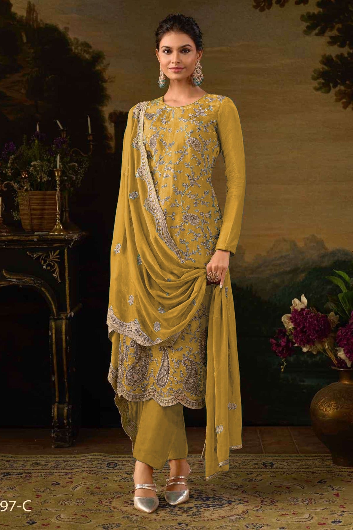 semi stitch / yellow