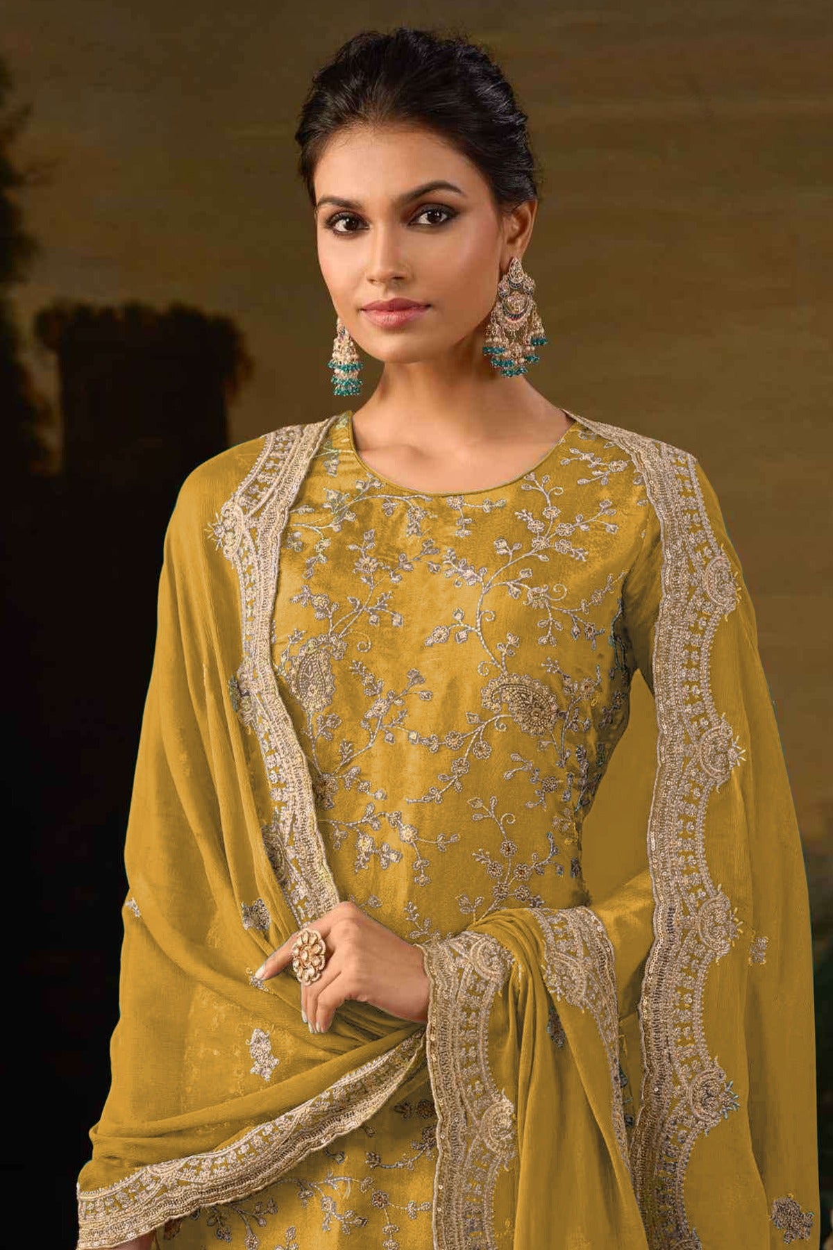 semi stitch / yellow