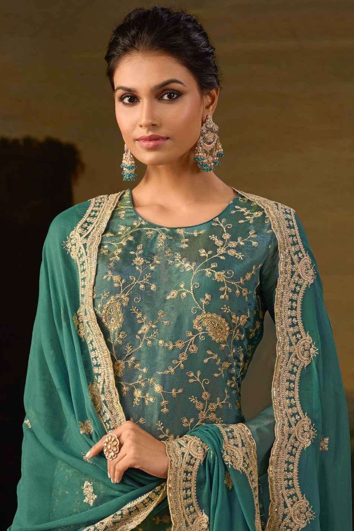 semi stitch / green