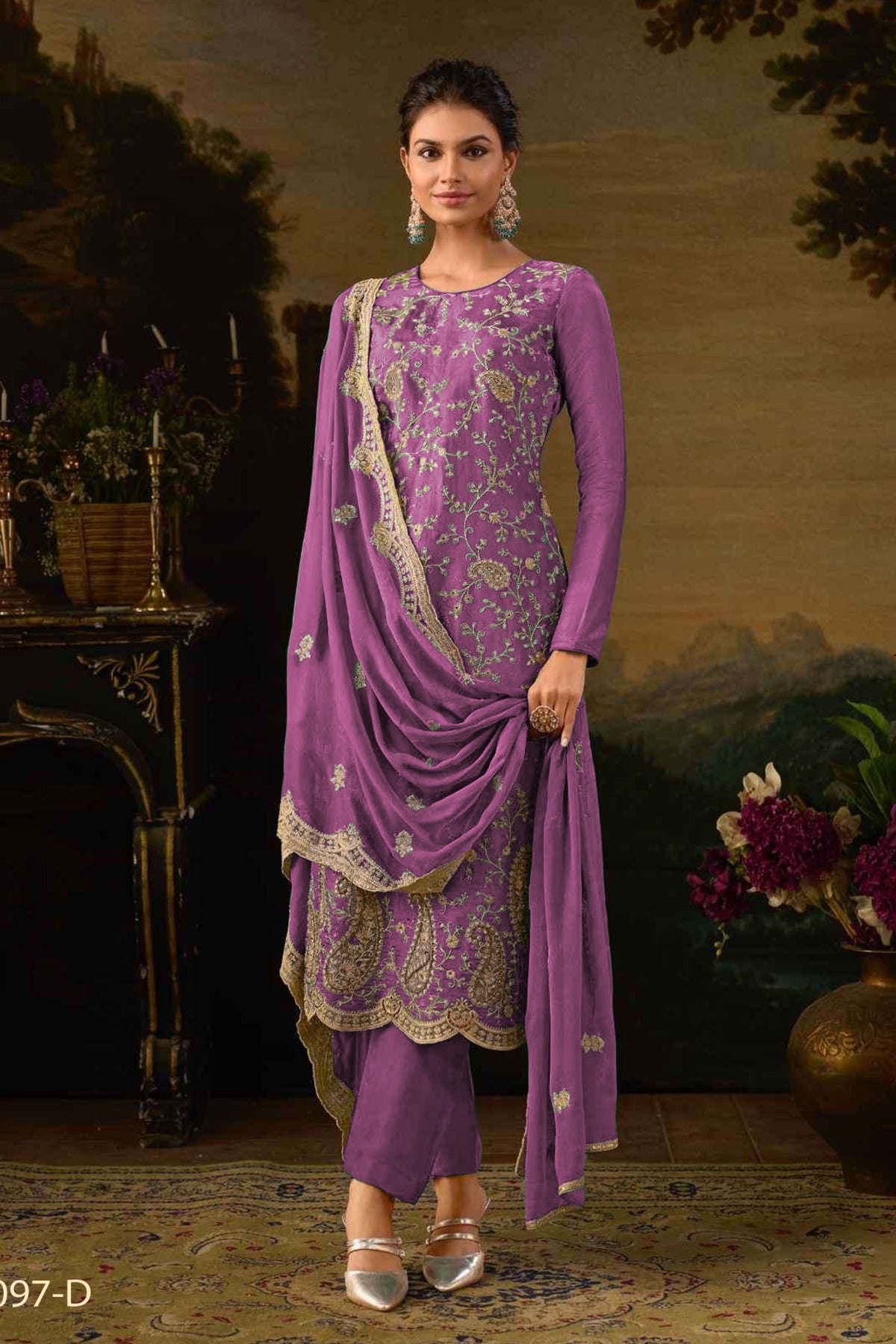 semi stitch / purple