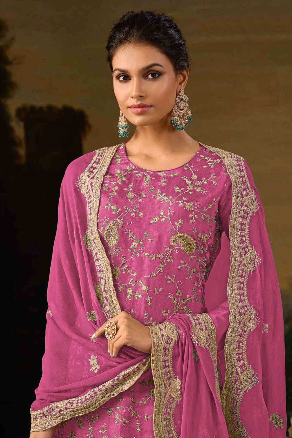 semi stitch / rani pink