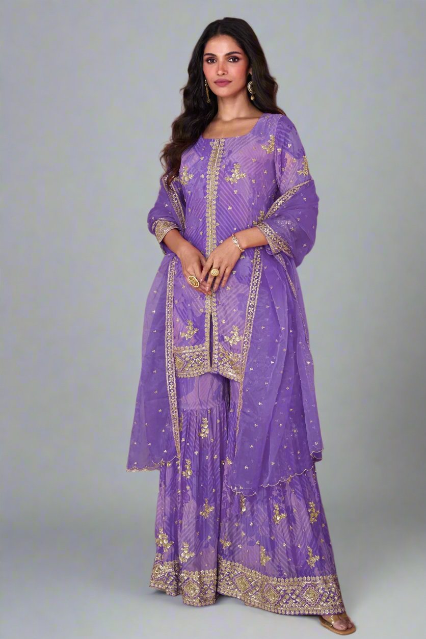 semi stitch / purple