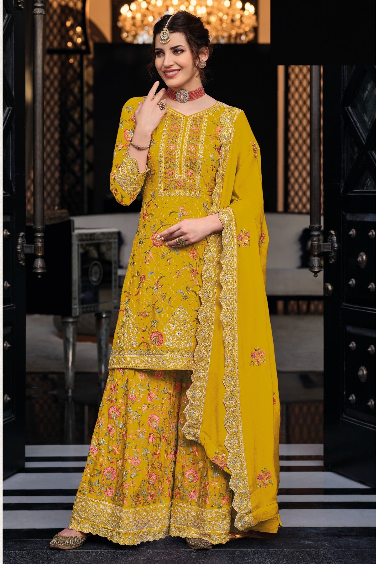 semi stitch / mustard