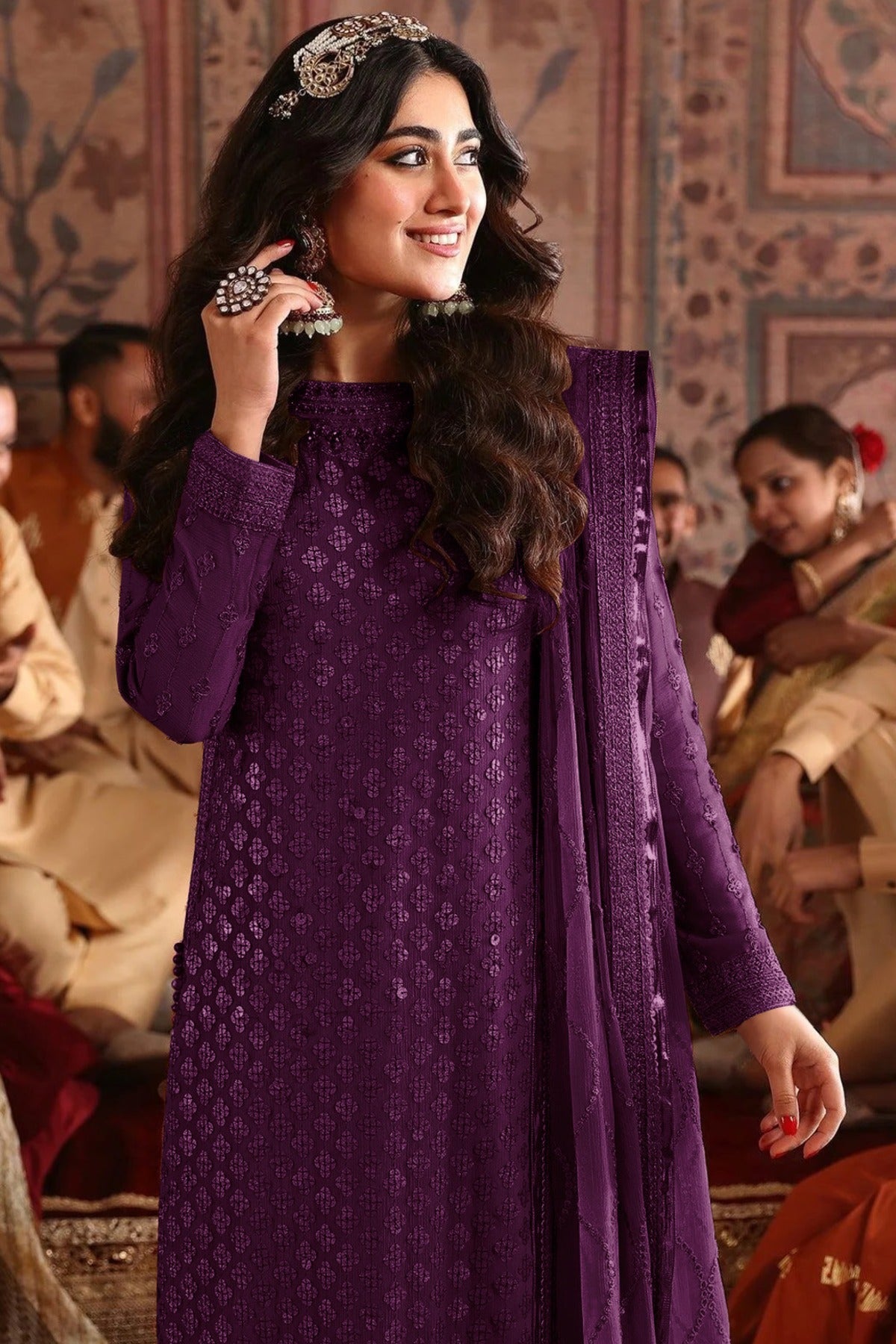 semi stitch / purple