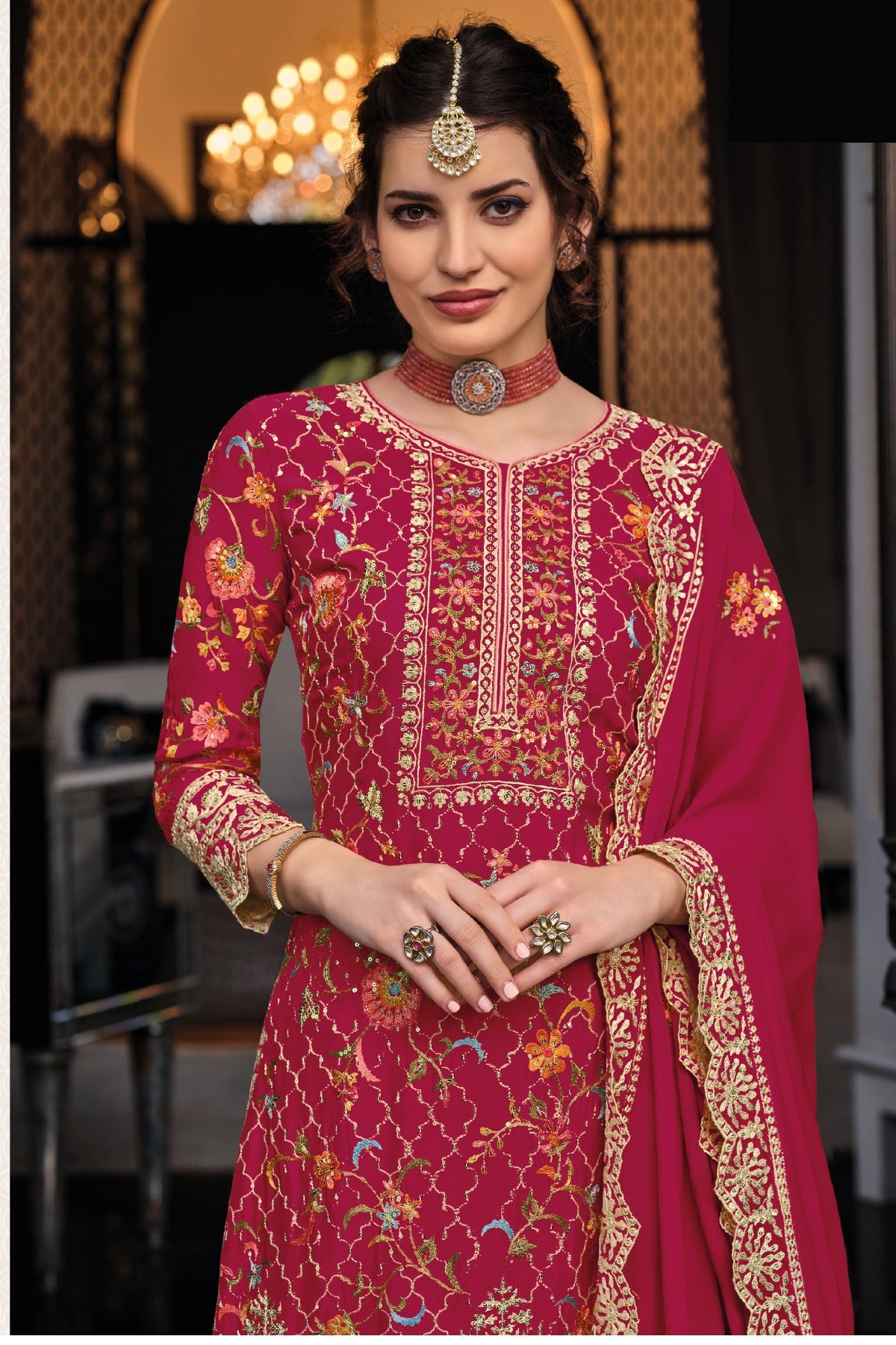 semi stitch / rani pink