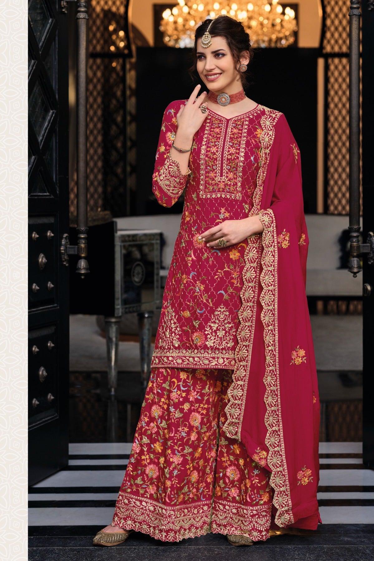 semi stitch / rani pink