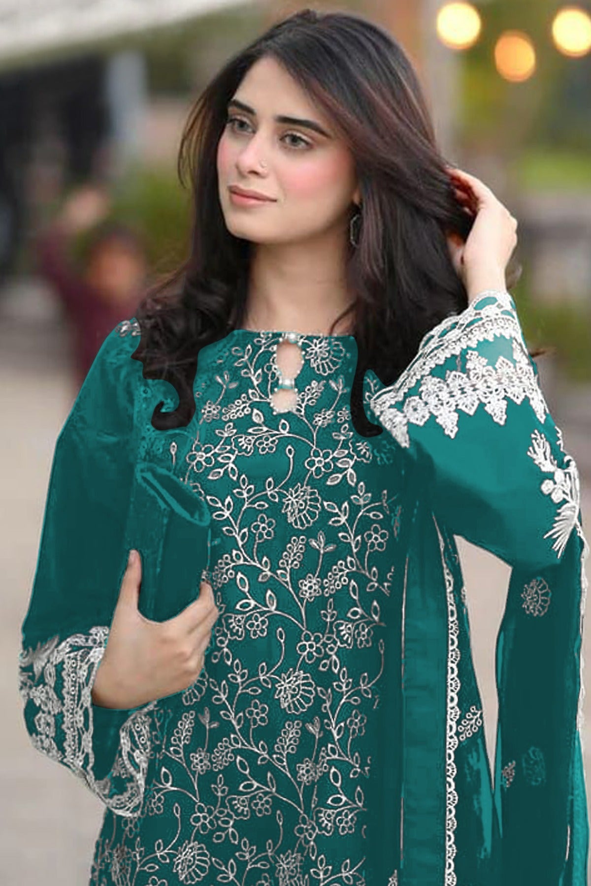 semi stitch / bottel green