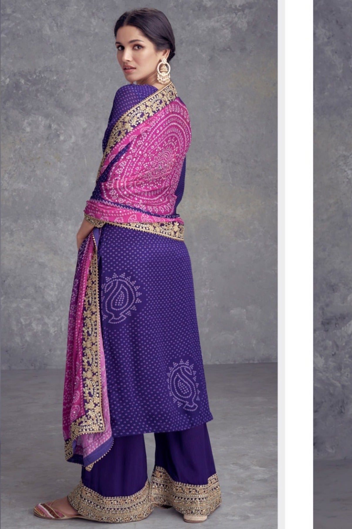 semi stitch / purple