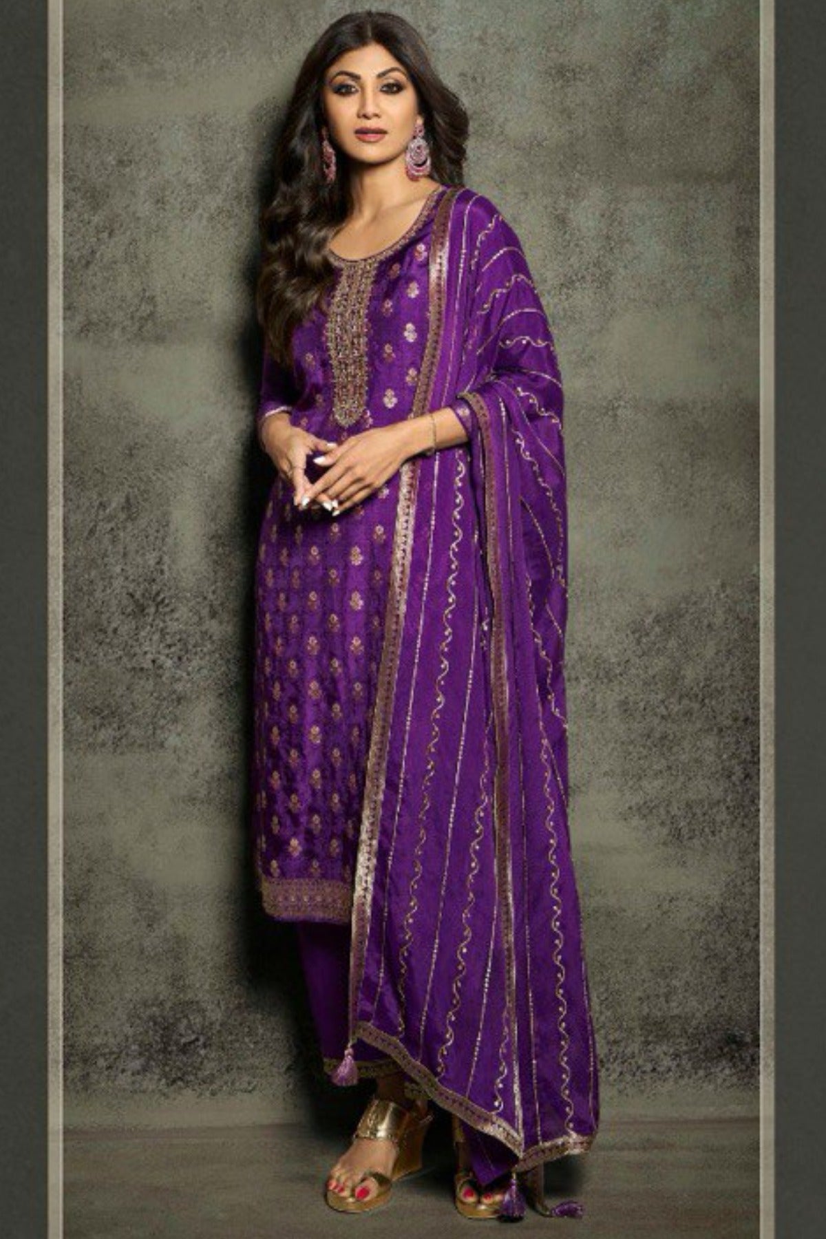 semi stitch / purple