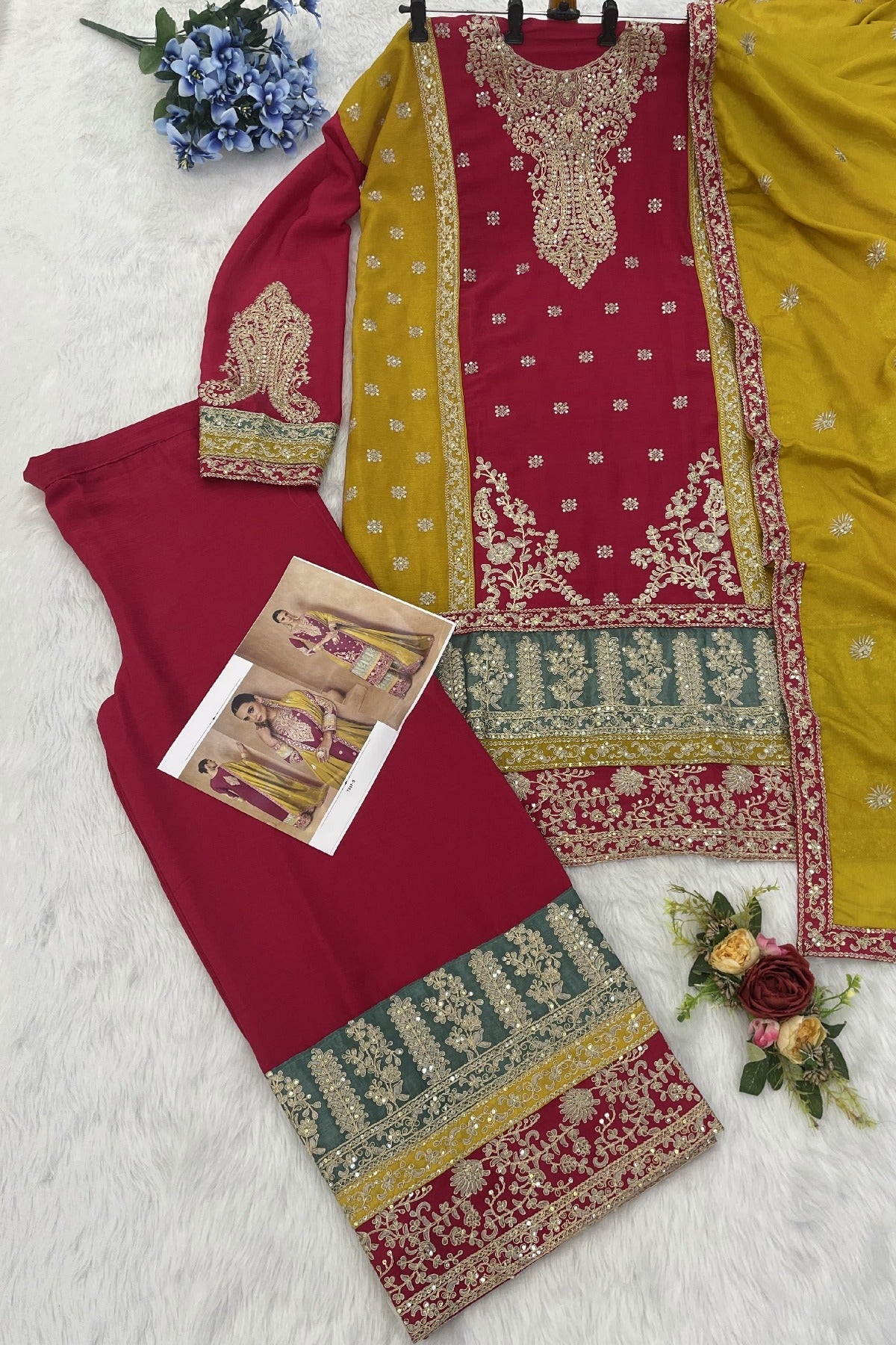 semi stitch / rani-red
