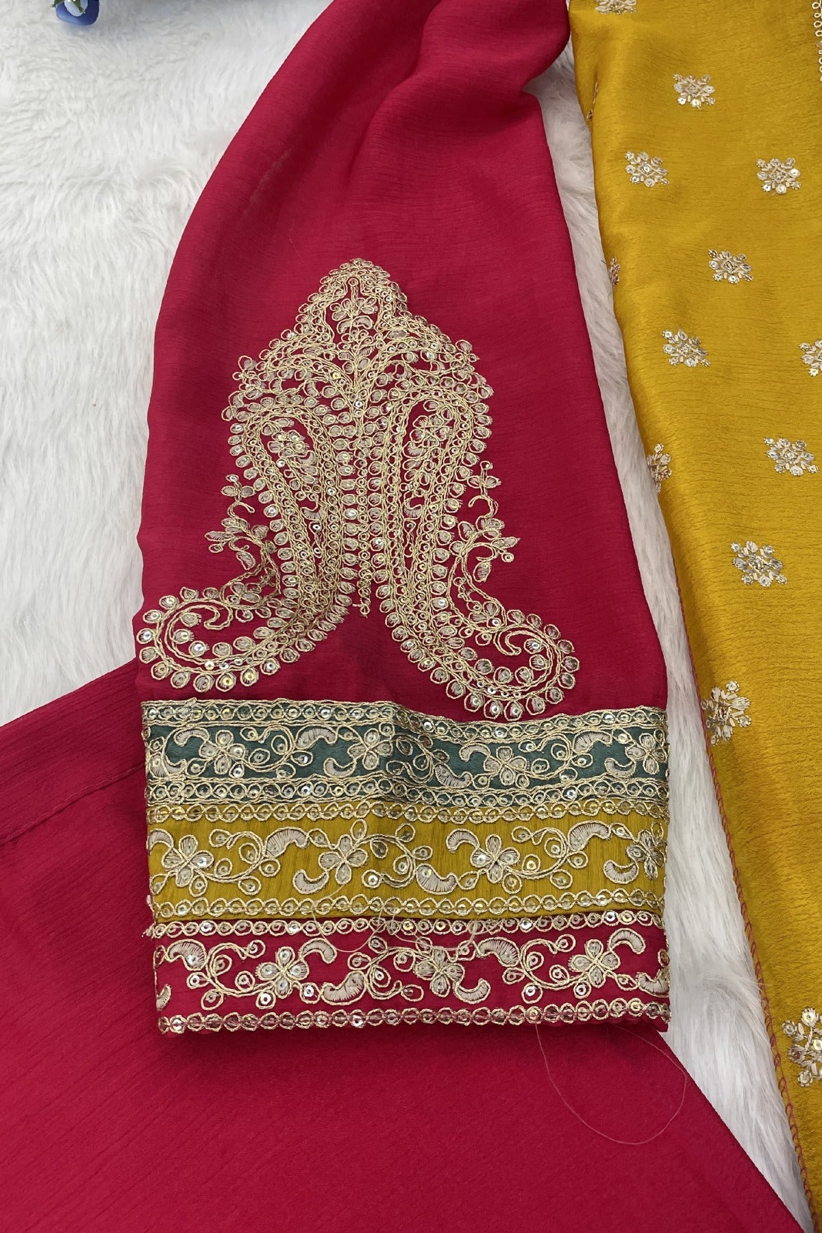 semi stitch / rani-red