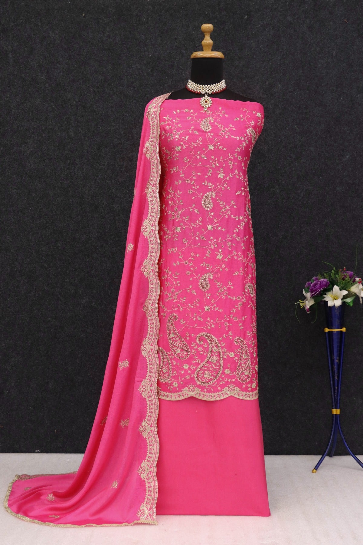 semi stitch / rani pink