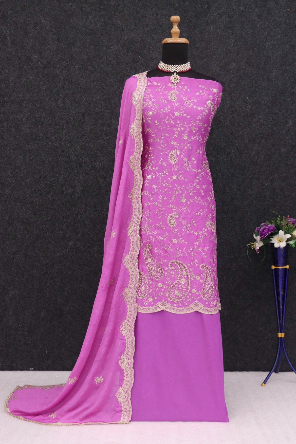 semi stitch / purple