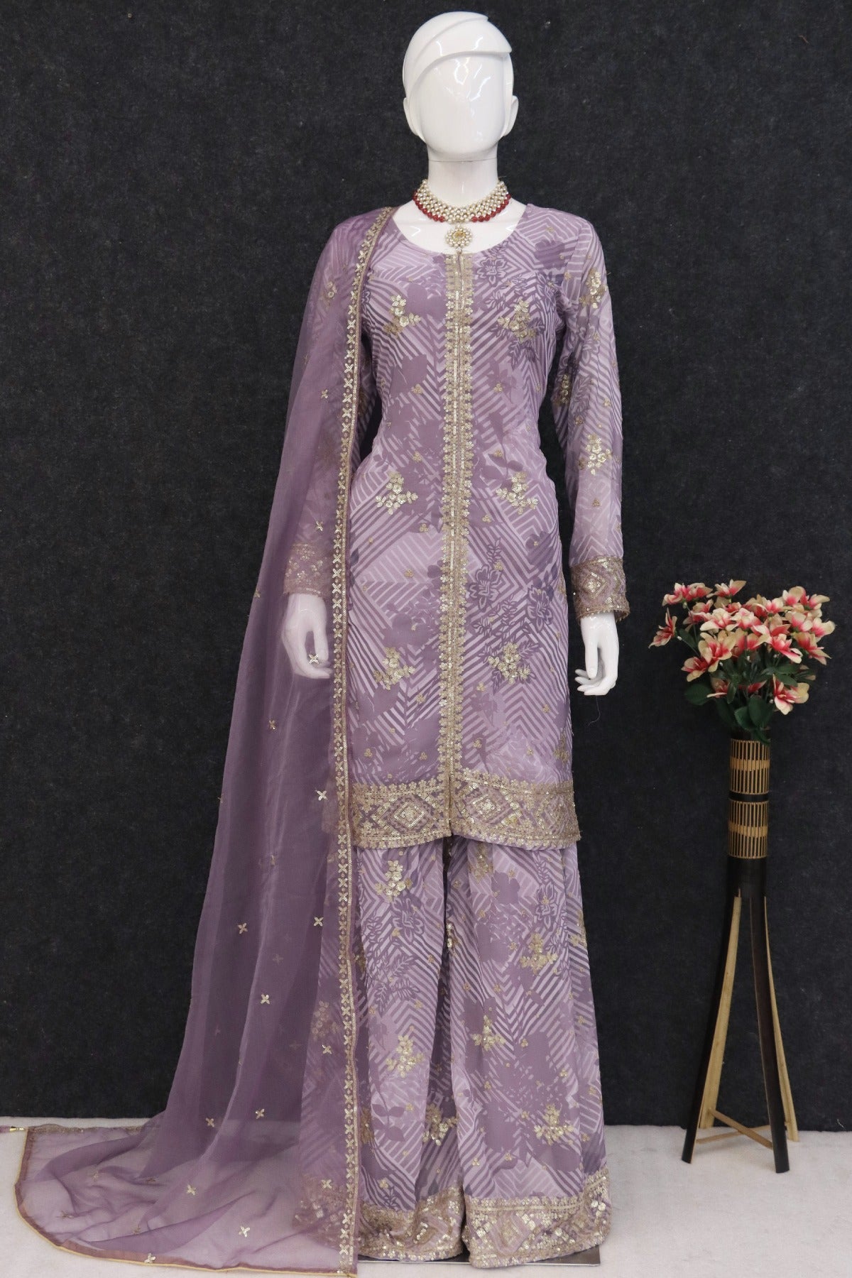 semi stitch / purple