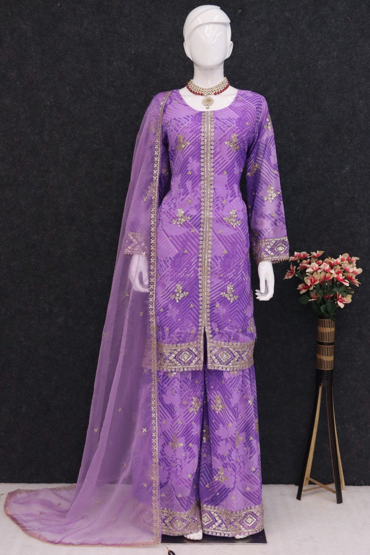 semi stitch / purple