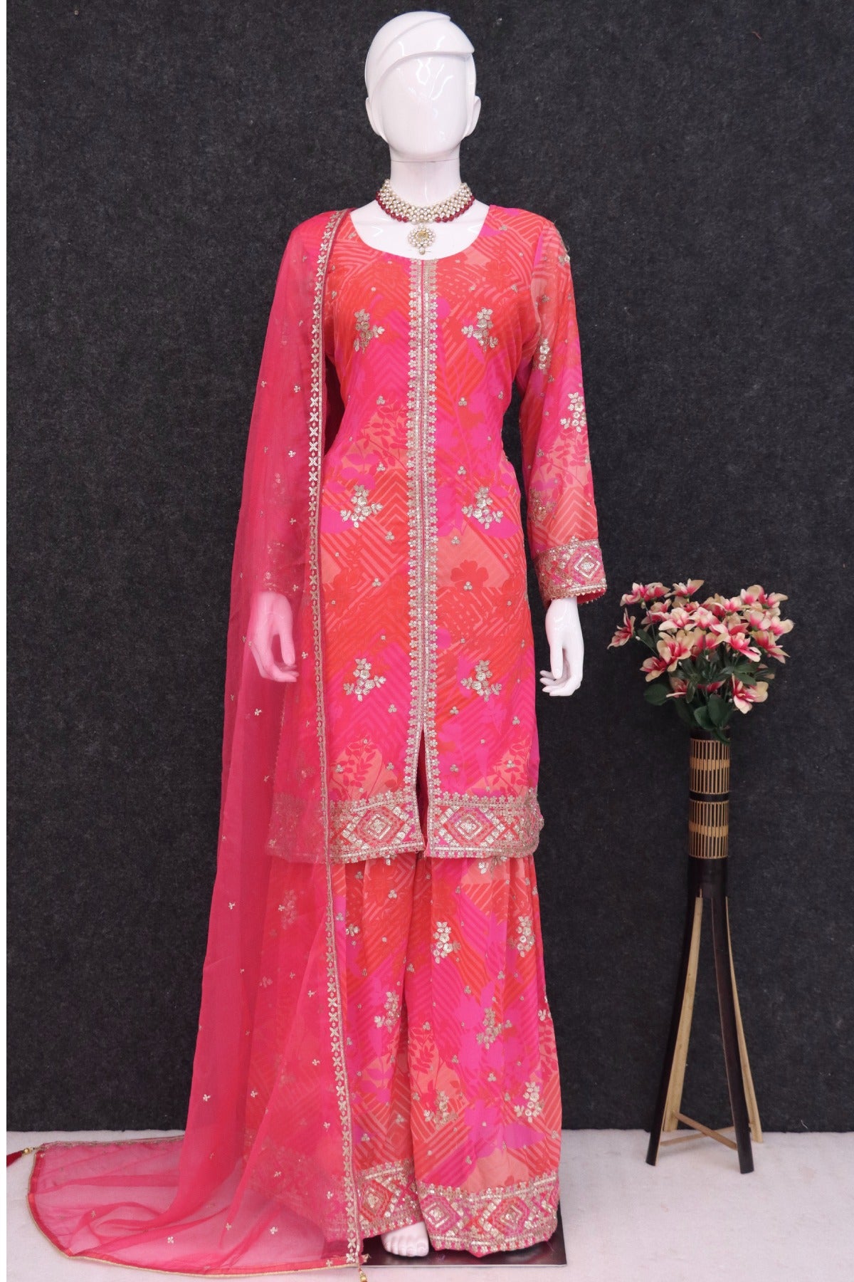 semi stitch / rani pink