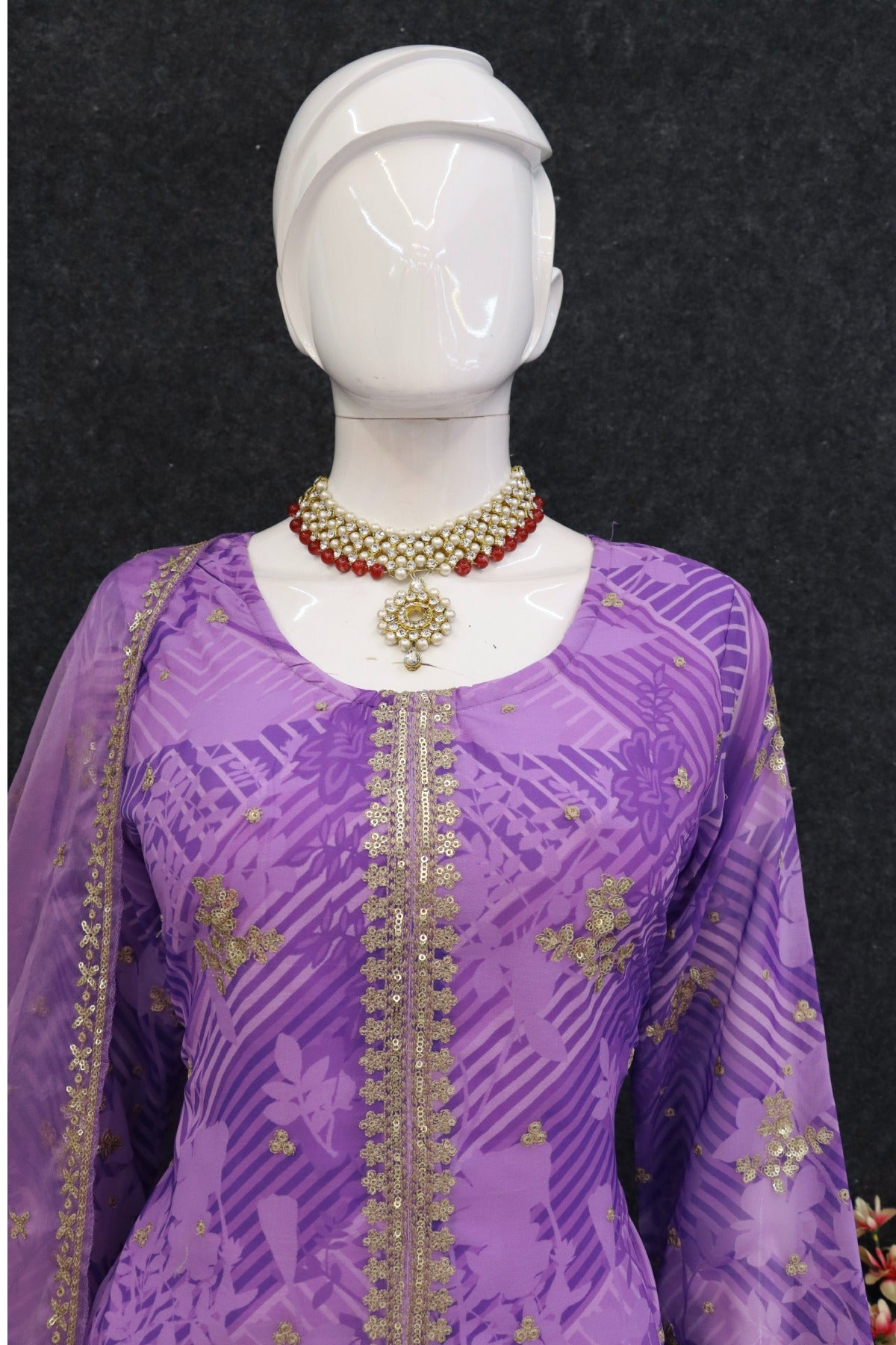 semi stitch / purple