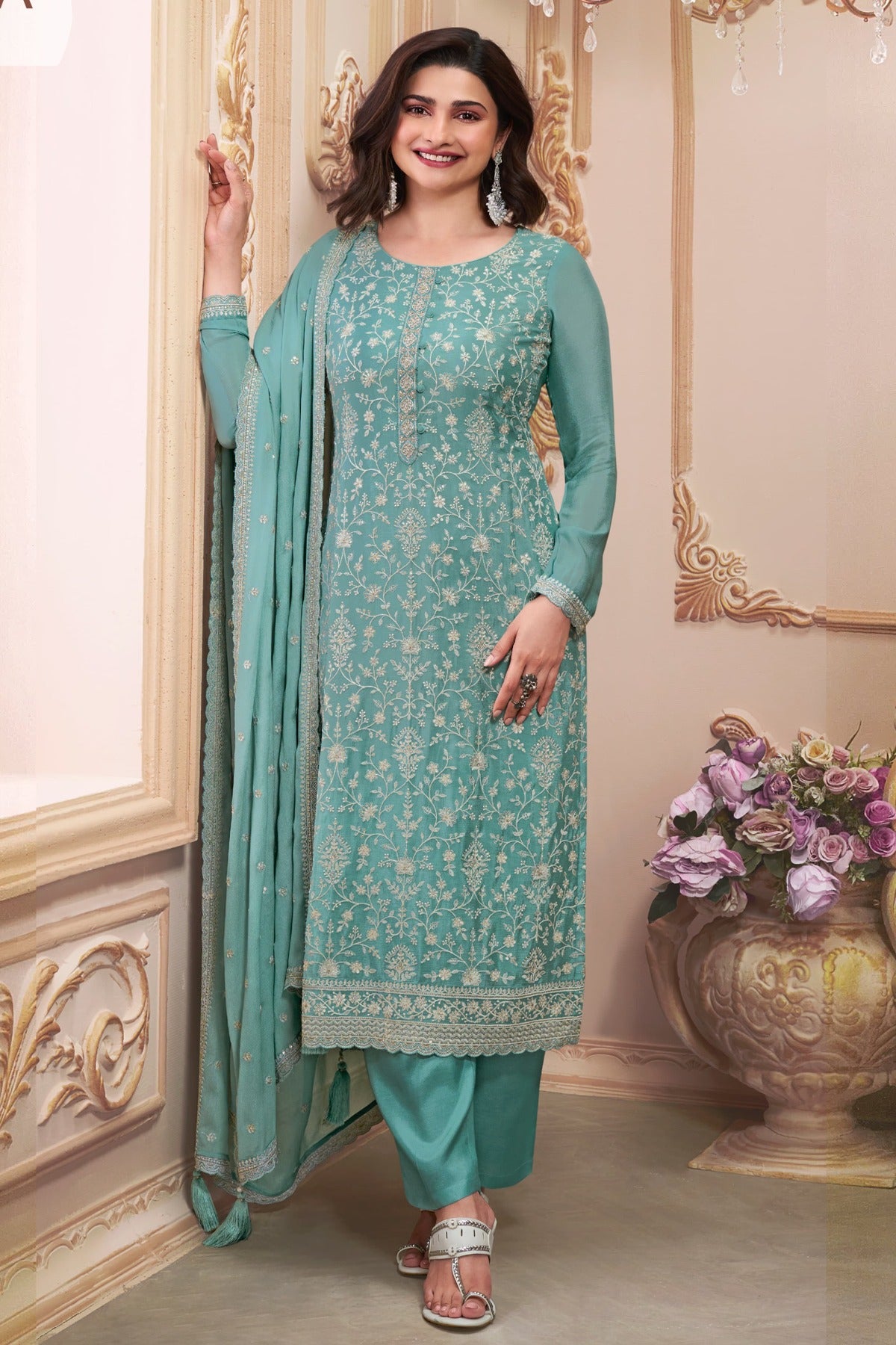 semi stitch / green