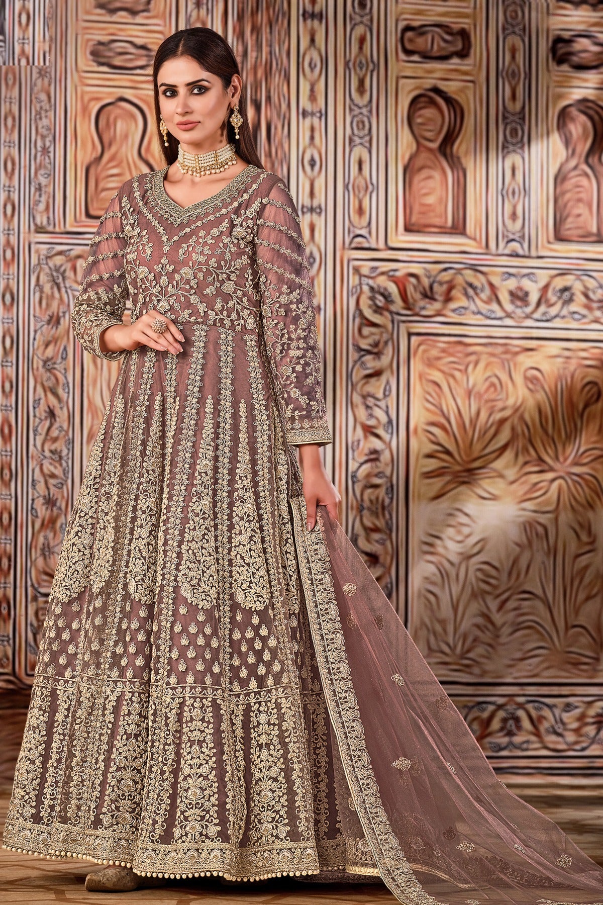 semi stitch / brown