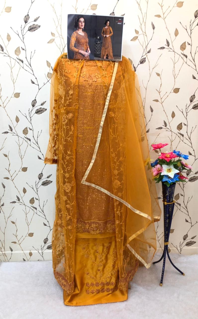 semi stitch / mustard