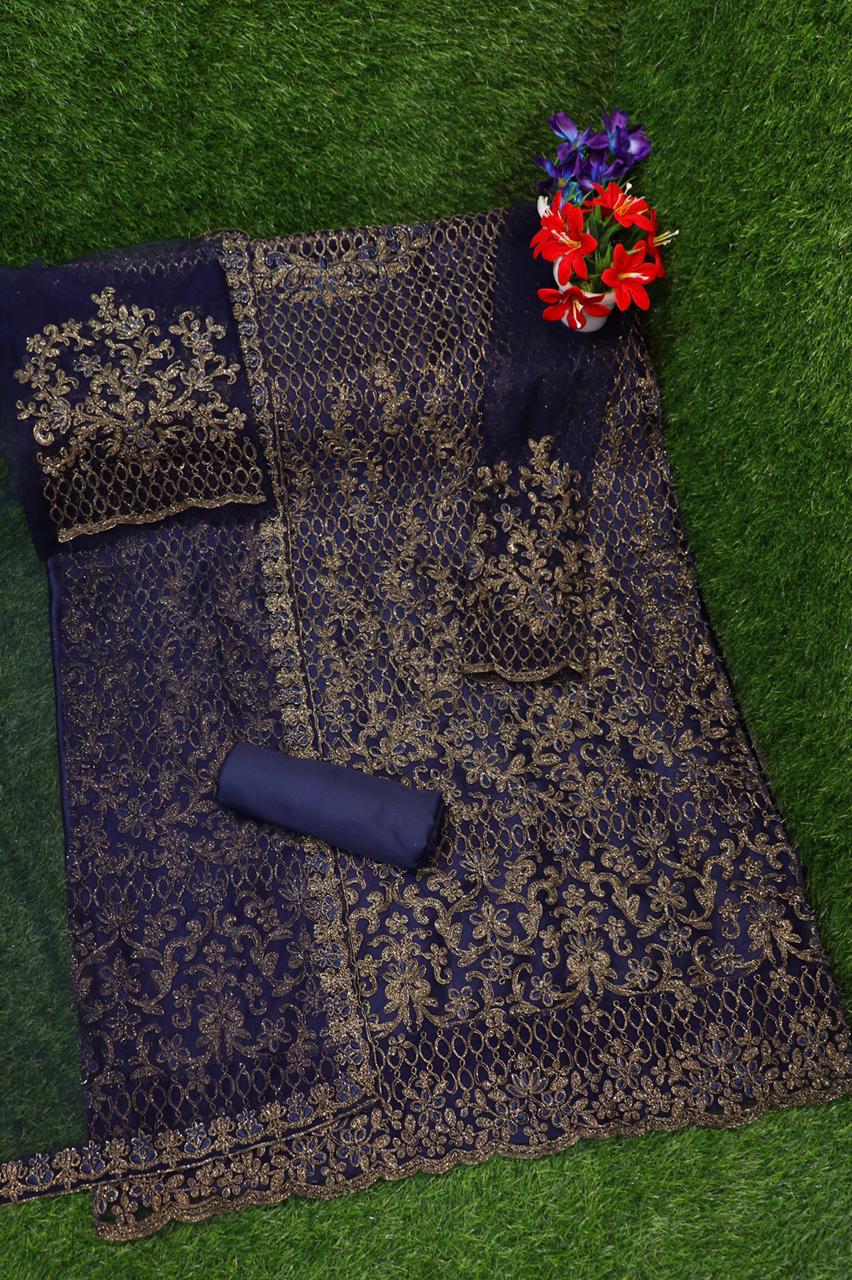 semi stitch / navy blue