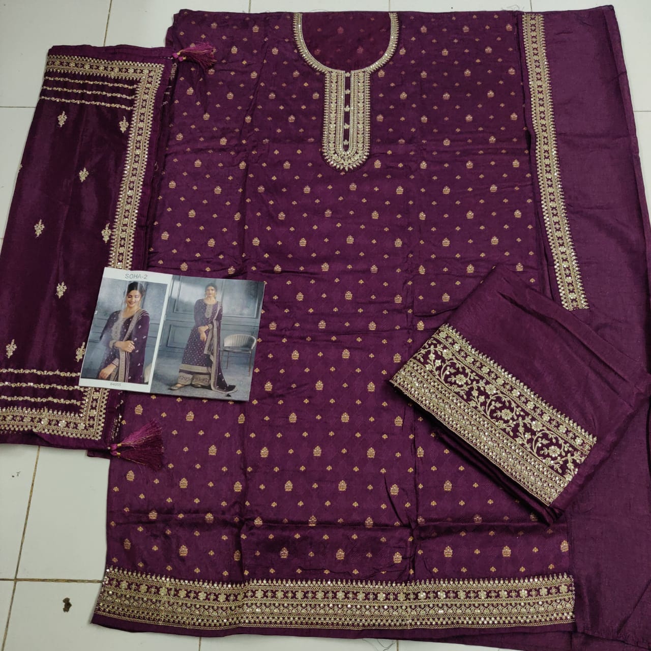 semi stitch / purple