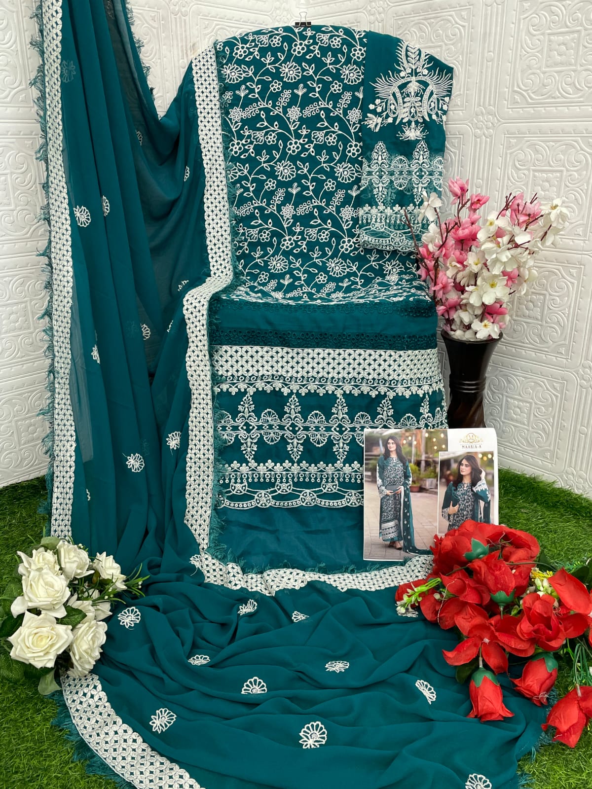 semi stitch / bottel green