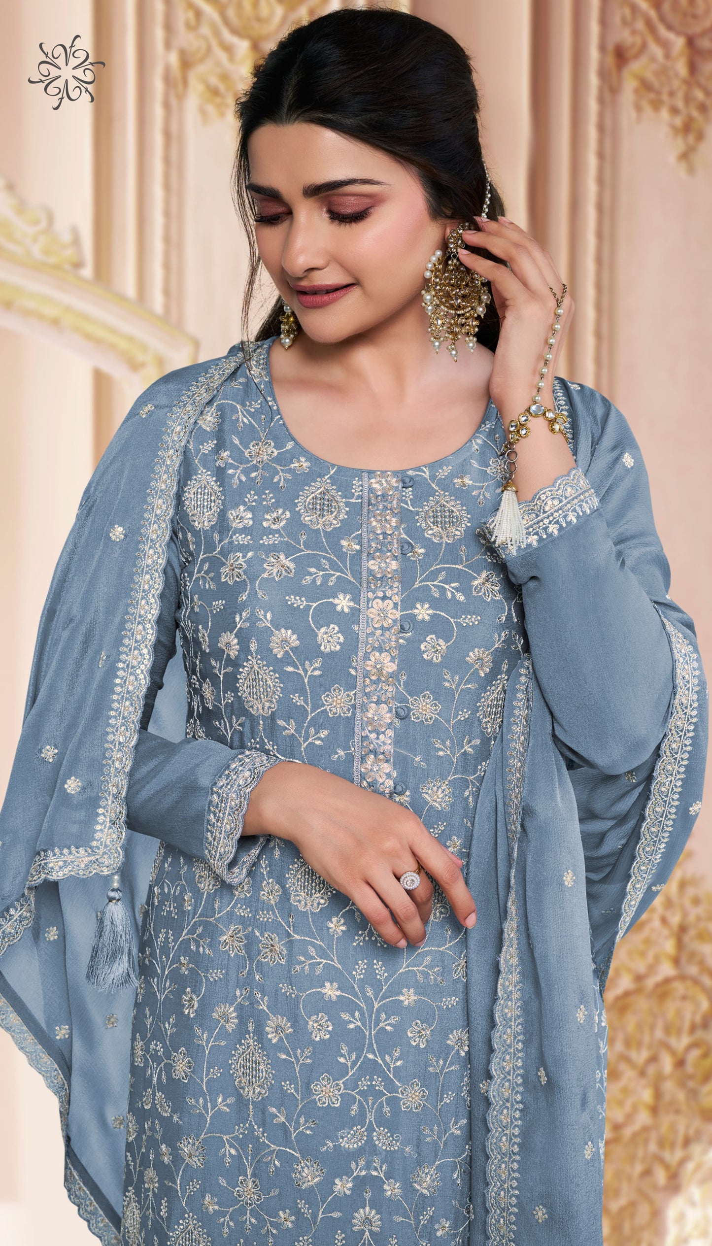semi stitch / light-sky blue