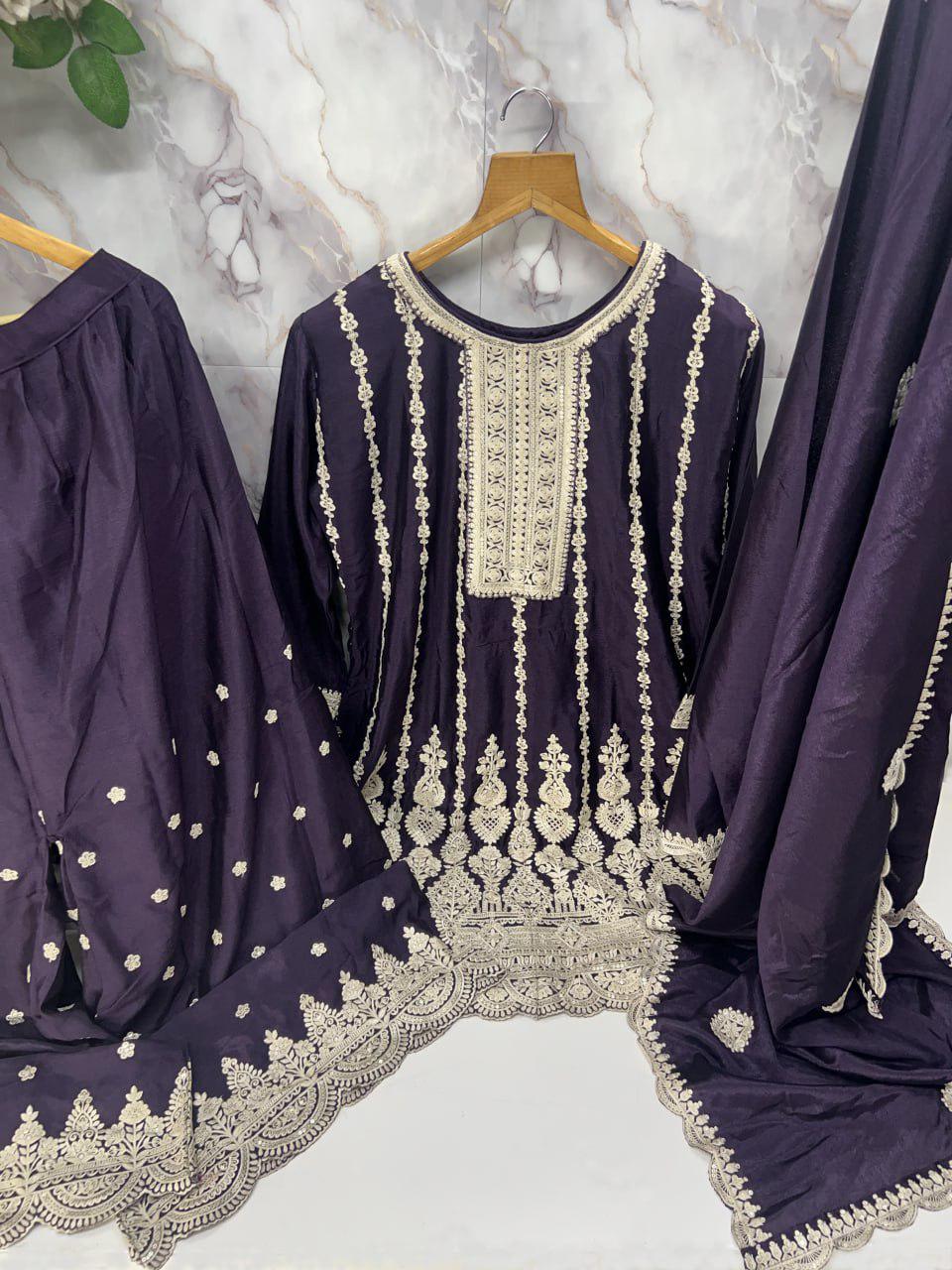 semi stitch / purple