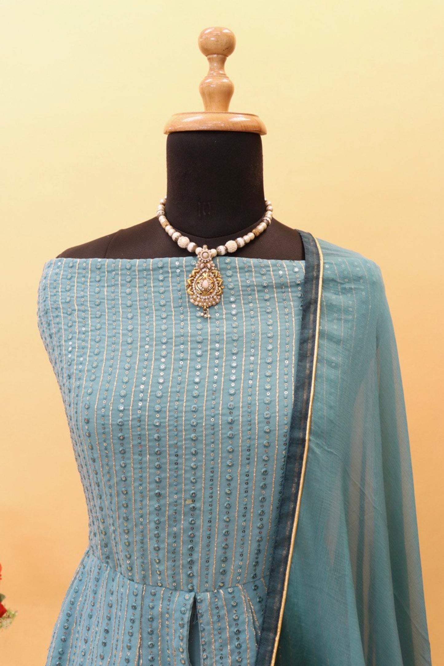 semi stitch / pedding-sky blue