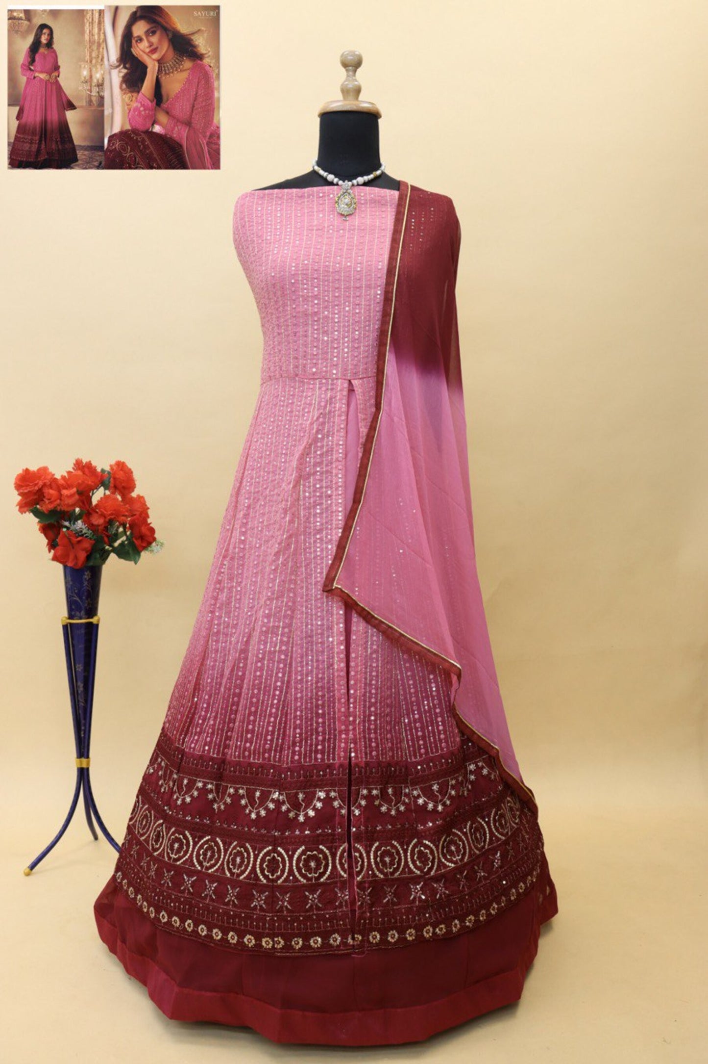 semi stitch / pedding-pink