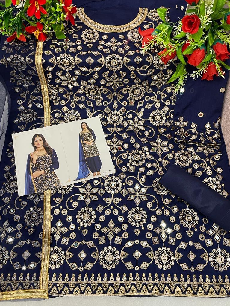 semi stitch / navy blue