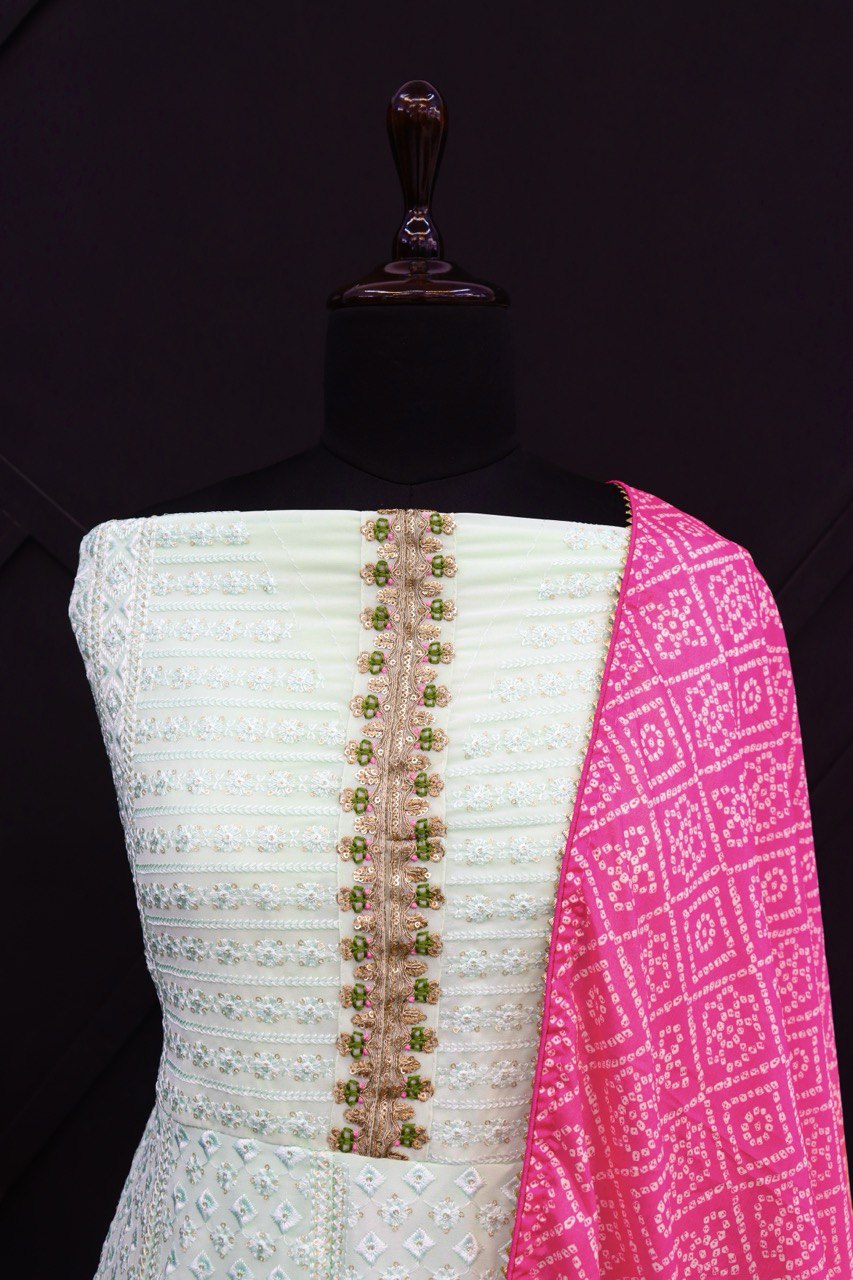 semi stitch / mint