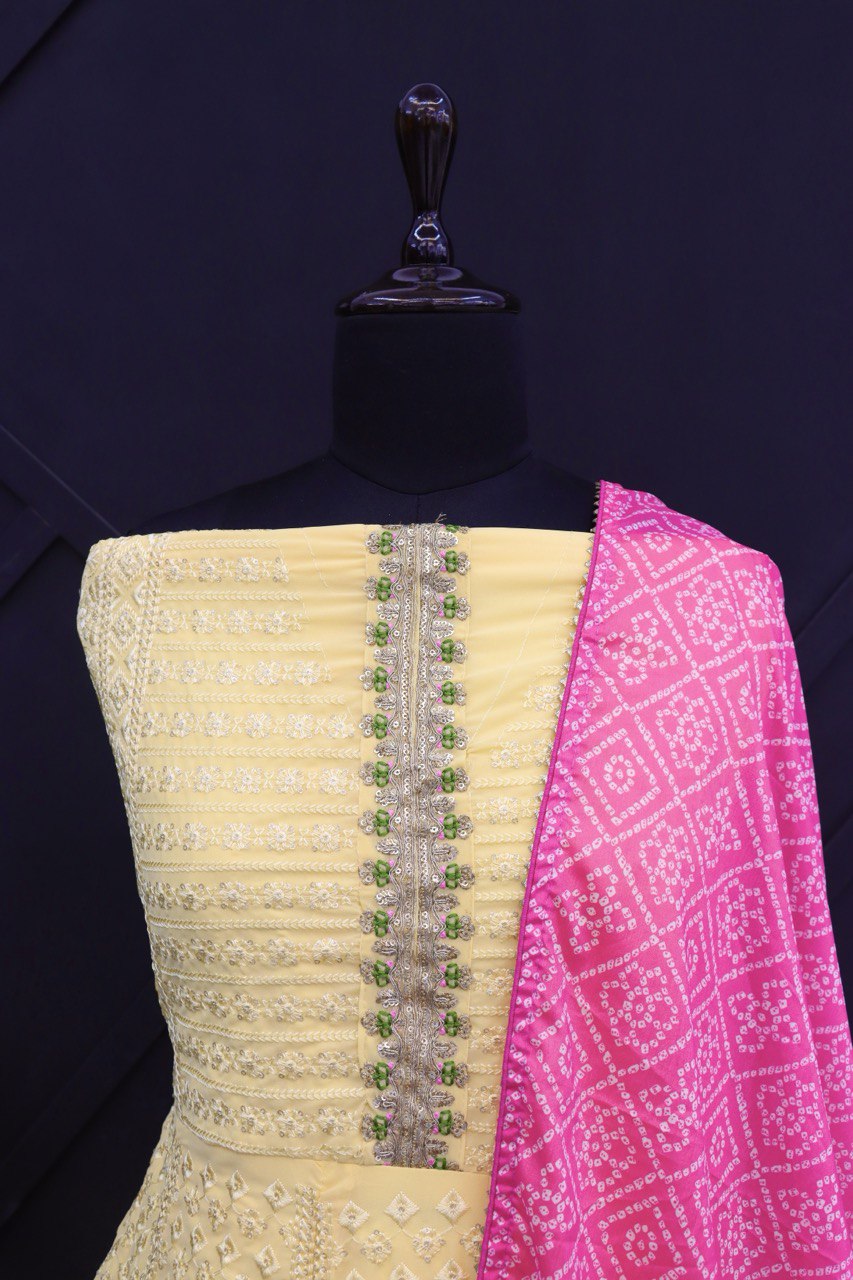 semi stitch / light yellow