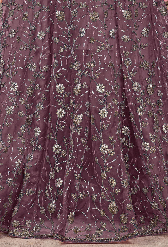 semi stitch / purple