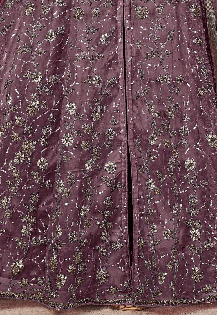 semi stitch / purple