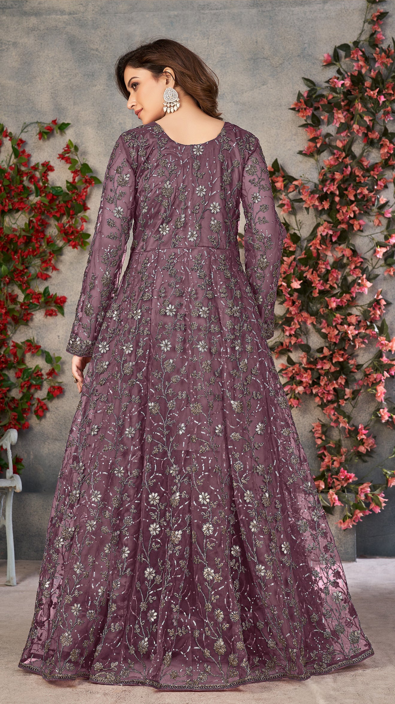 semi stitch / purple