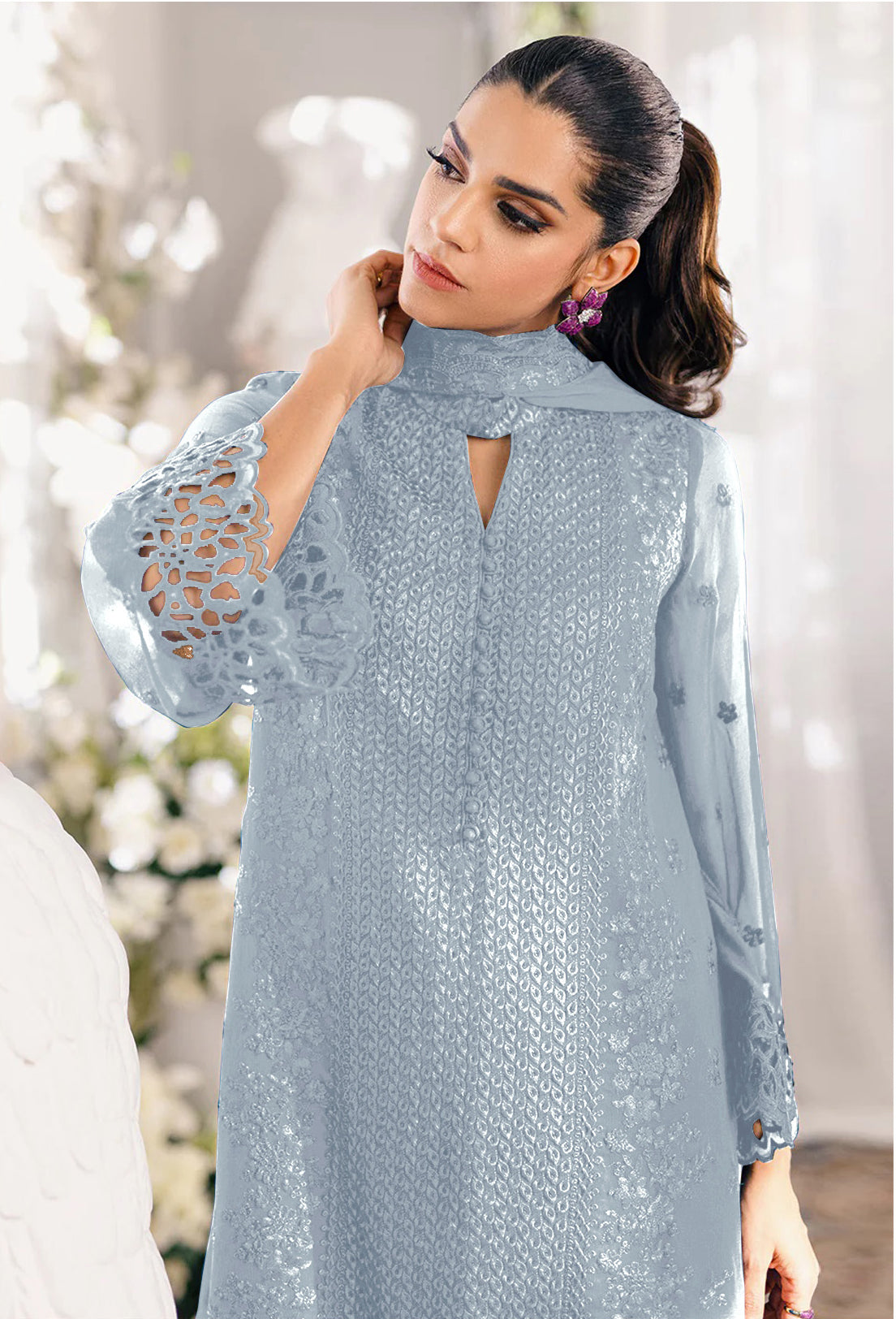 Semi Stitch / LIGHT-SKY BLUE